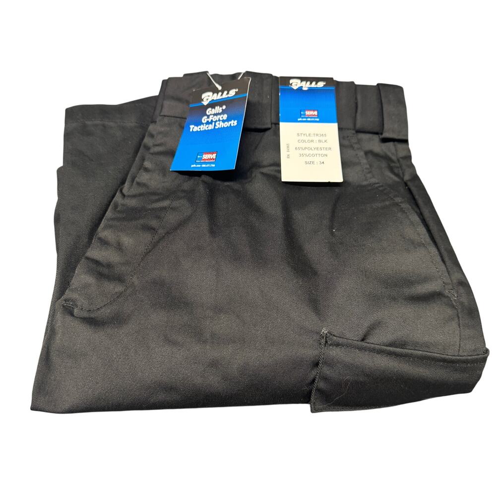Galls Cargo Shorts Mens 34 (34x10 ACTUAL) Black G-Force Tactical‎ Utility NEW